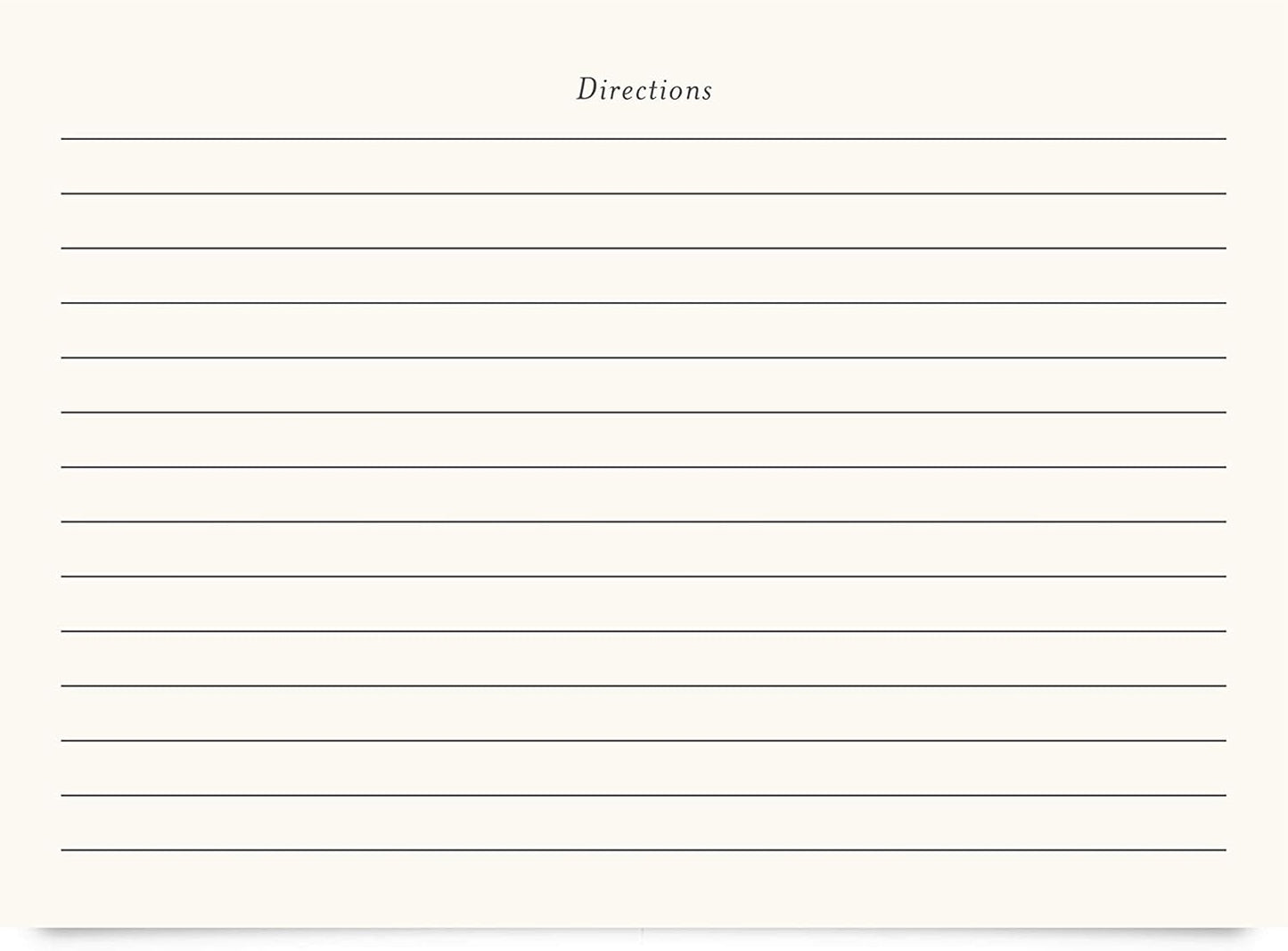 Jot & Mark Recipe Cards 5x7 Inches Blank Double Sided, 50 Count (Modern Minimal) - Menu Cards