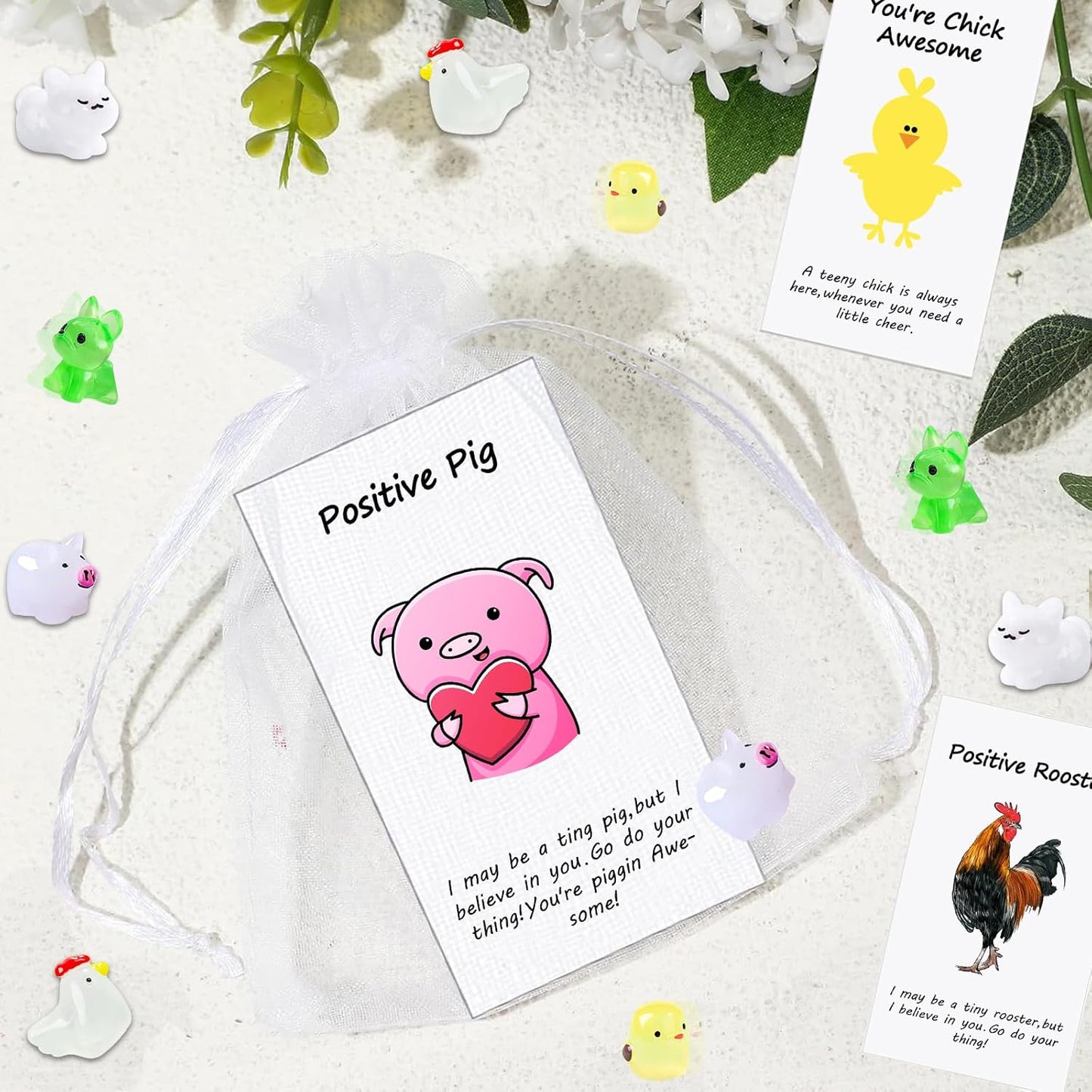 50 Set Employee Appreciation Gifts Bulk for Thank You Staff Back to School Student Teacher Coworker Nurse Pocket Gift End of Year Student Gifts Animal Pun Inspirational Note Cards Office Favors