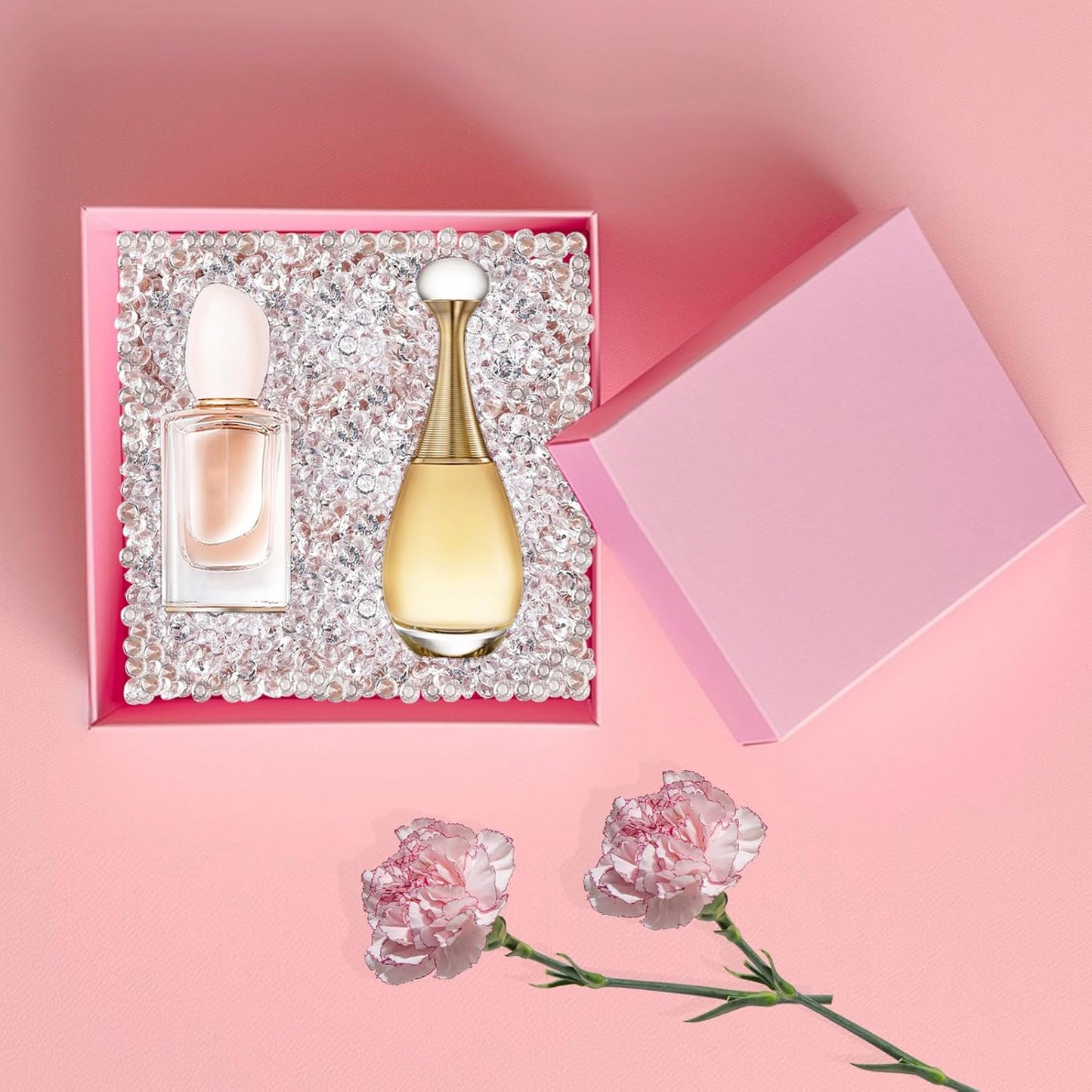 10000Pcs Crystal Acrylic Diamond Fake Gems Vase Filler, 4.5mm Faux Diamonds for Table Scatter Wedding Party, Bridal Shower, Birthday Decoration, Orange