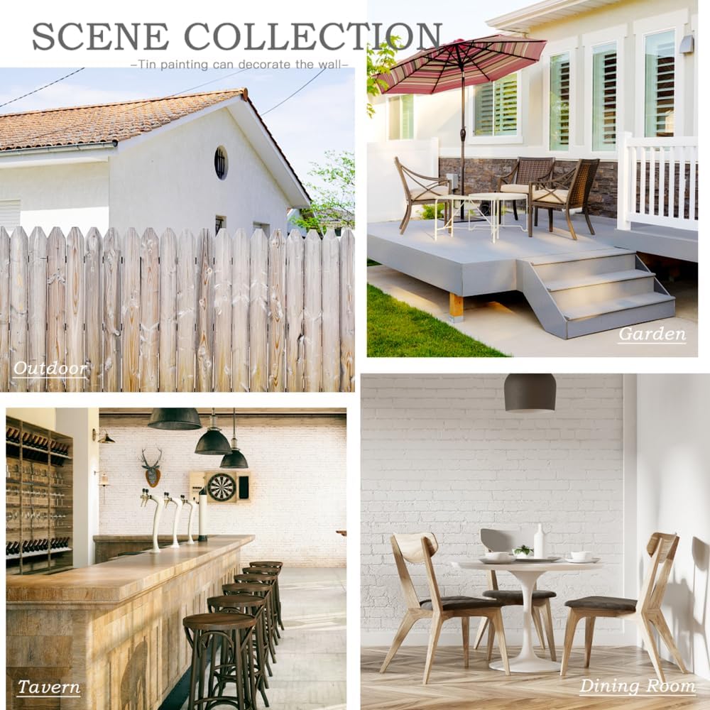 Personalized Metal Sign Custom with Photo Text Logo for Outdoor Yard Garden Home Business Wedding Wall Decor Street Sign Style (Horizontal)