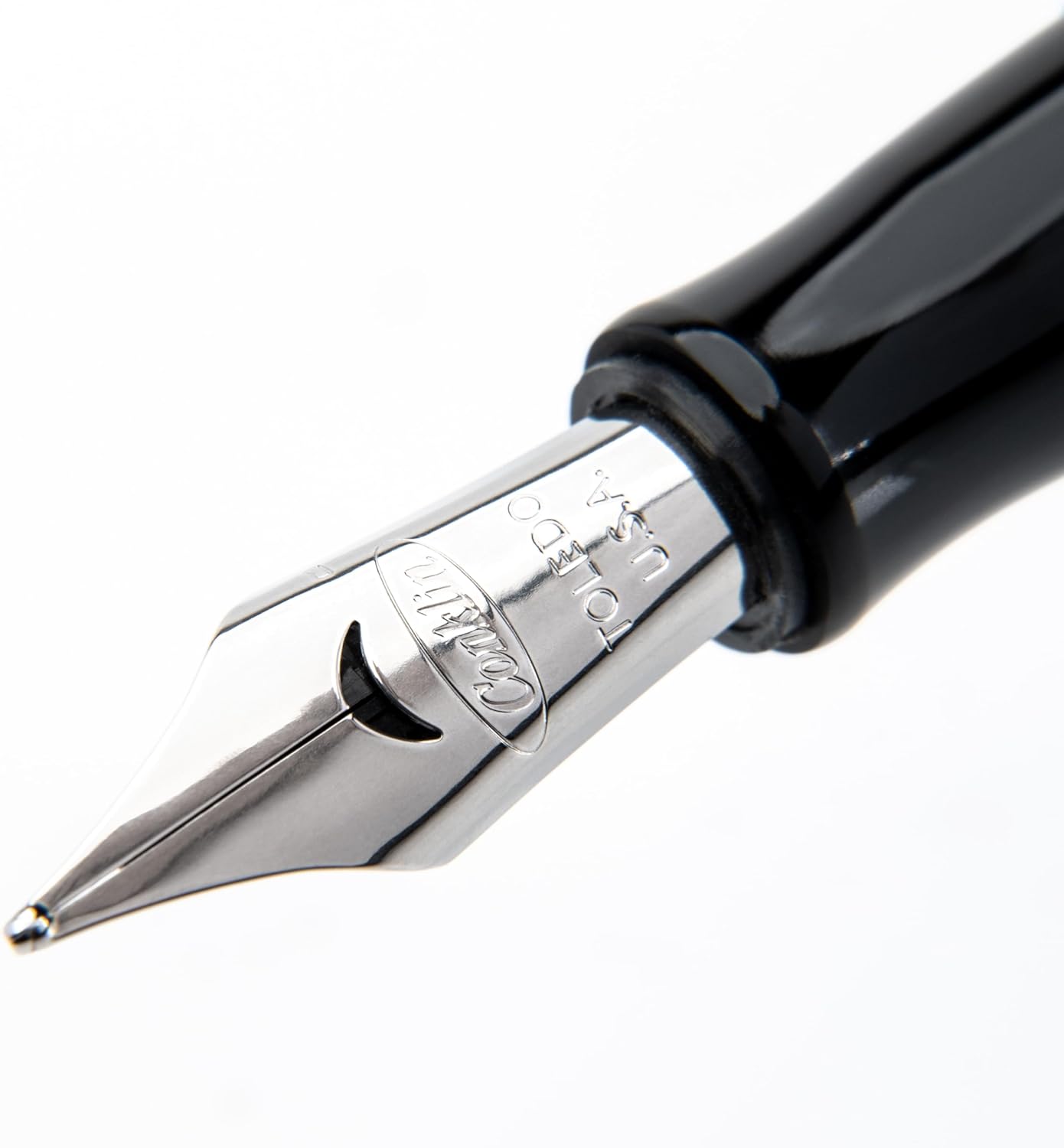 Conklin Duragraph Fountain Pen Ice Blue - Fine Nib, Elegant Writing Instrument with Cool Blue Finish