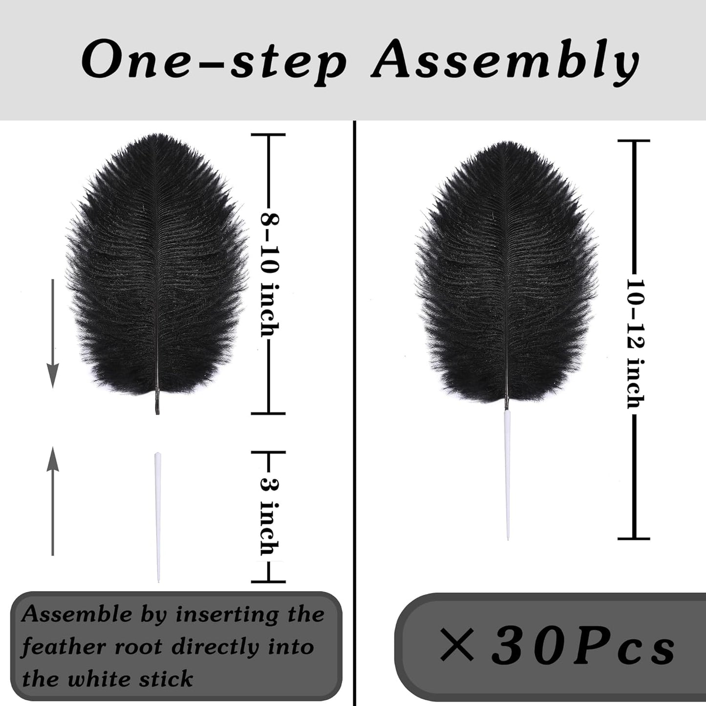 SOGUGOM Turquoise Craft Ostrich Feathers - 30PCS 8-10 inch Ostrich Feathers Kit for Centerpieces, Kindergarten Crafts, Dream Catchers and DIY Projects(Turquoise)