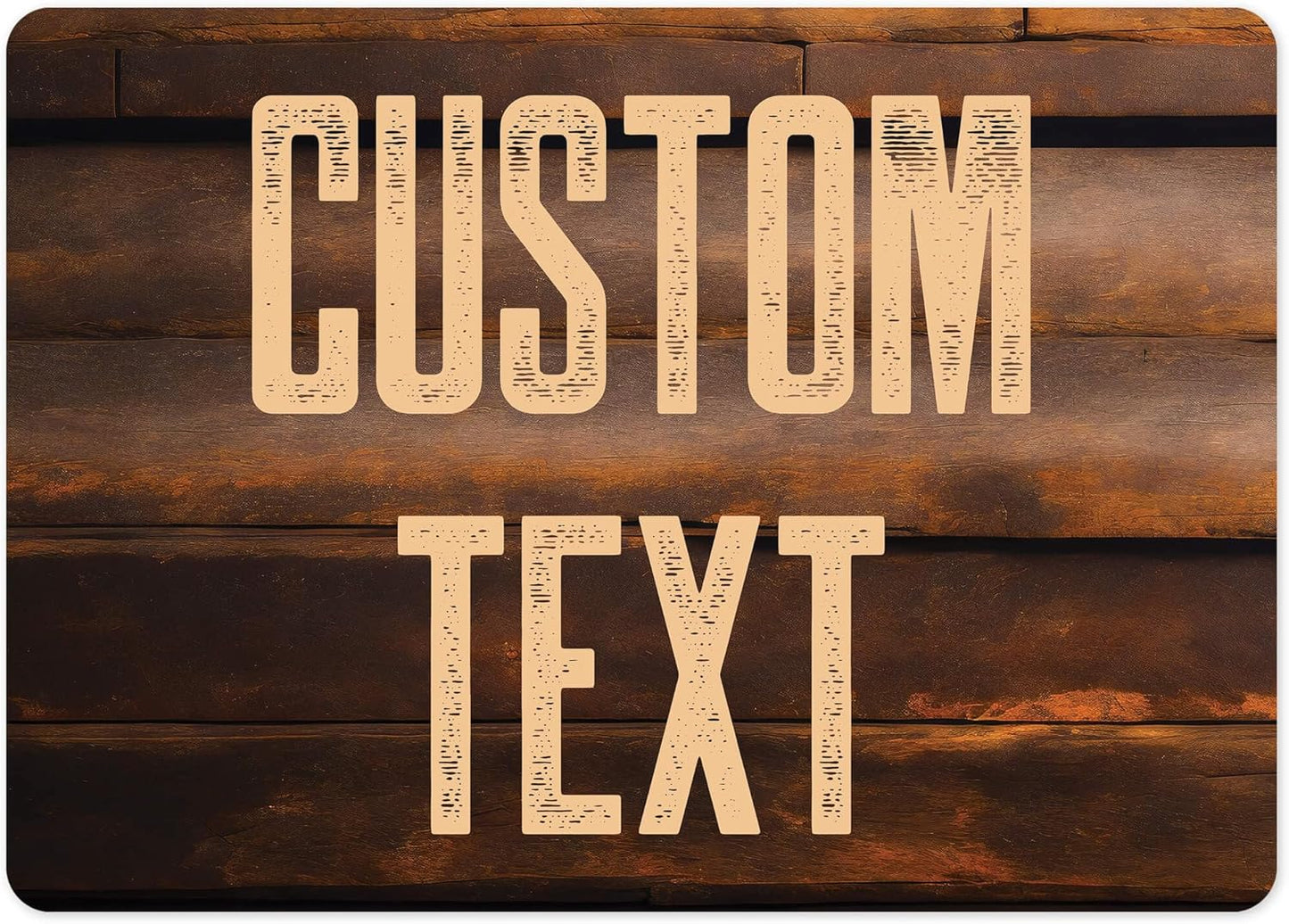 Custom Sign, Custom Street Sign, 11 Font Colors, 13 Font Styles, 4 Hole Options, 22 Sizes, 10x14 Inches, Rust Free DiBound, Fade Resistant, Made in USA by My Sign Center (Vintage Wood)