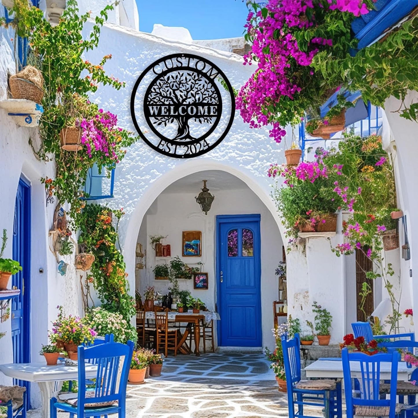 Personalized Tree of Life Metal Sign Wall Art Decor, Custom Wedding Gifts for Couples, Custom Family Name Sign, Christmas Valentine's Day Housewarming Gifts