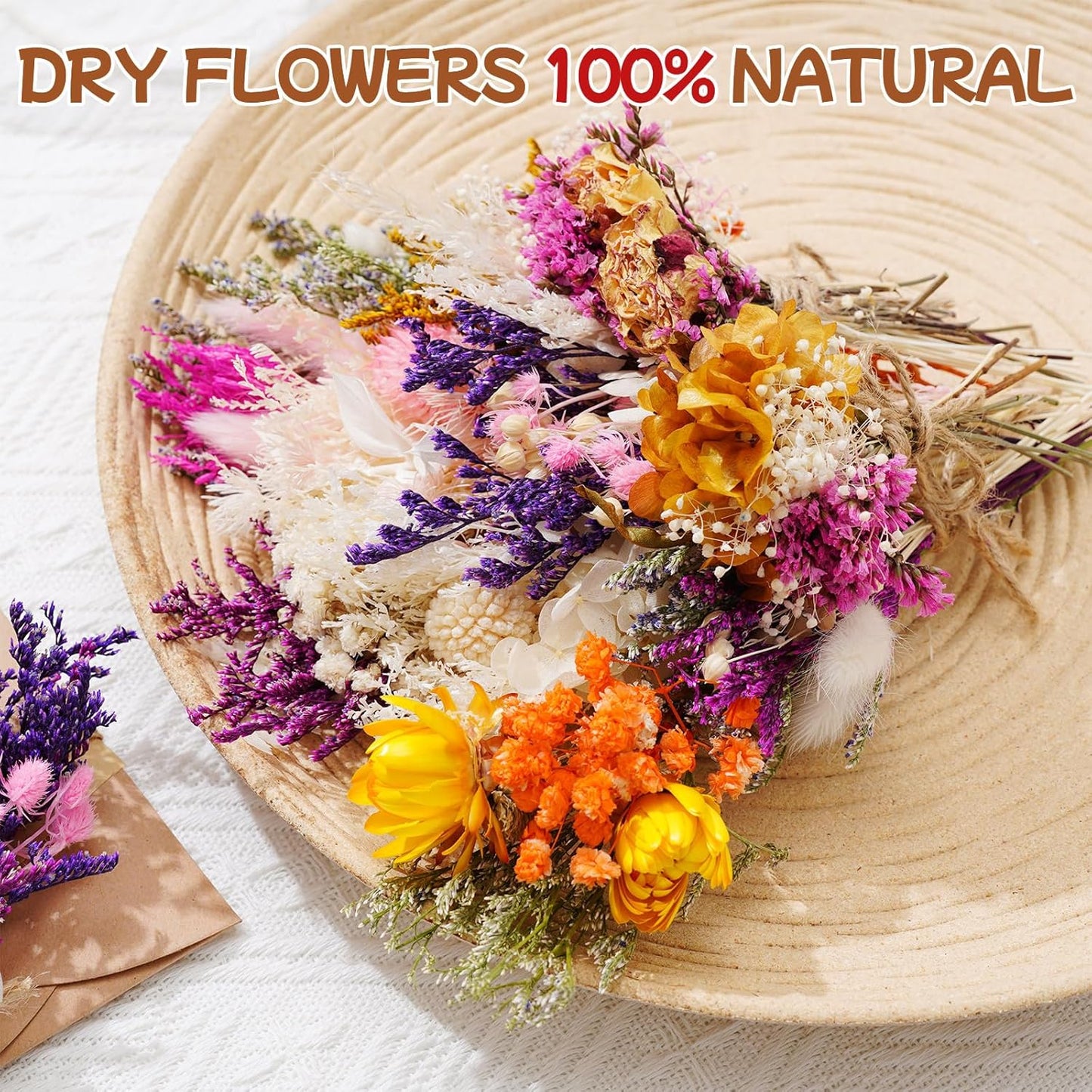 10/12/24 Pack Dried Flowers for Vase Various Mini Bouquet Dried Small Wildflowers Natural Real Flowers Bulk for Crafts DIY Wedding Decor (12, Flowers Blooming1)