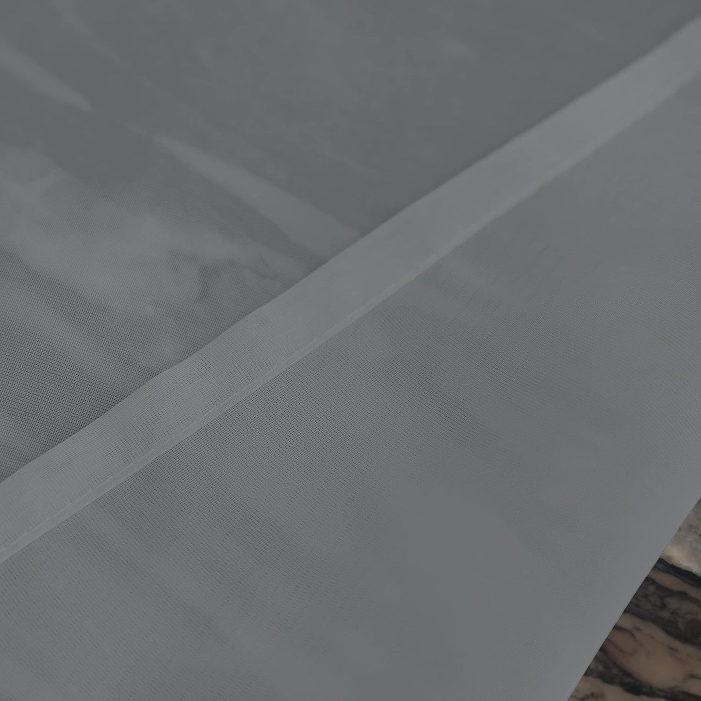 Window Gray Sheer Curtains 84 Inches Long 2 Panels Sheer Curtain Basic Rod Pocket Panel for Bedroom Children Living Room Yard Kitchen (Gray, 52" W x 84" L | 2 pcs)