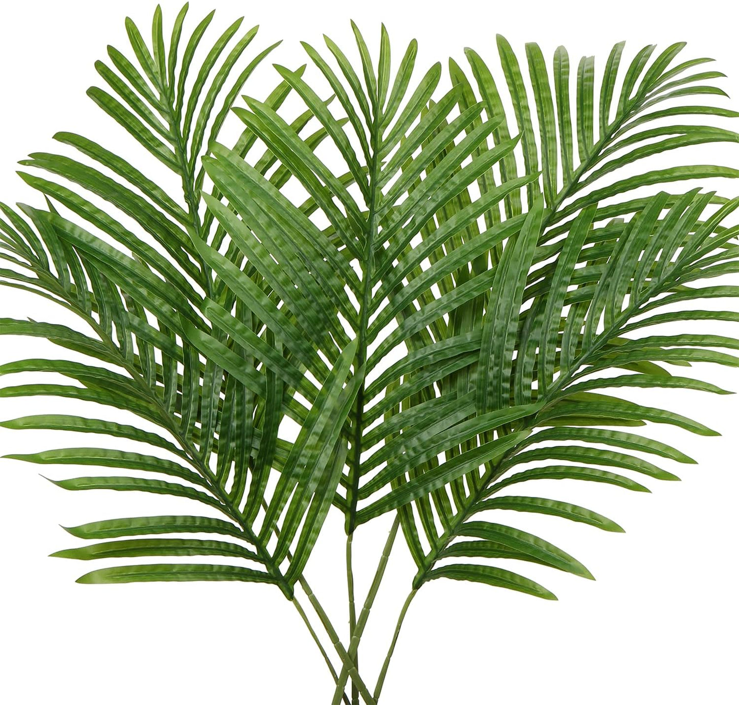 Large Artificial Palm Leaves Palm Fronds Tropical Leaves Areca Palm Branches Palm Leaves with Stem Palm Tree Leaves Faux Palm Leaves for Floral Arrangement Fake Leaves Palm Sunday Decor-Large Leaf