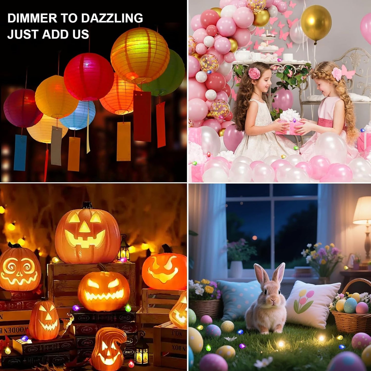 Aogist 100Pcs Balloon Lights with Hook,Long Standby Time,Waterproof Mini Light for Birthday Party Wedding Christmas Halloween Easter Decorative (Steady, Cool White)