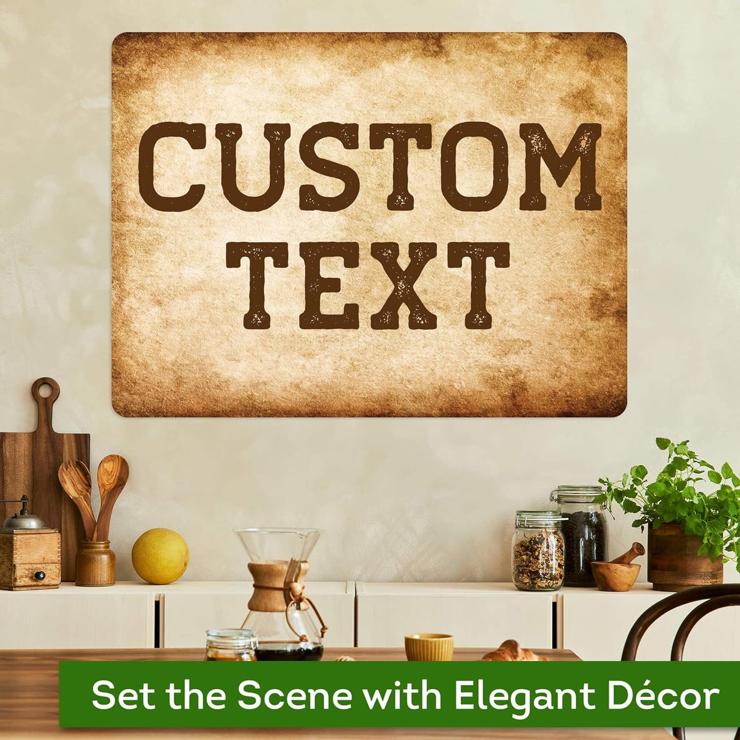 Custom Sign, Custom Street Sign, 11 Font Colors, 13 Font Styles, 4 Hole Options, 22 Sizes, 18x24 Inches, Rust Free DiBound, Fade Resistant, Made in USA by My Sign Center (Vintage)