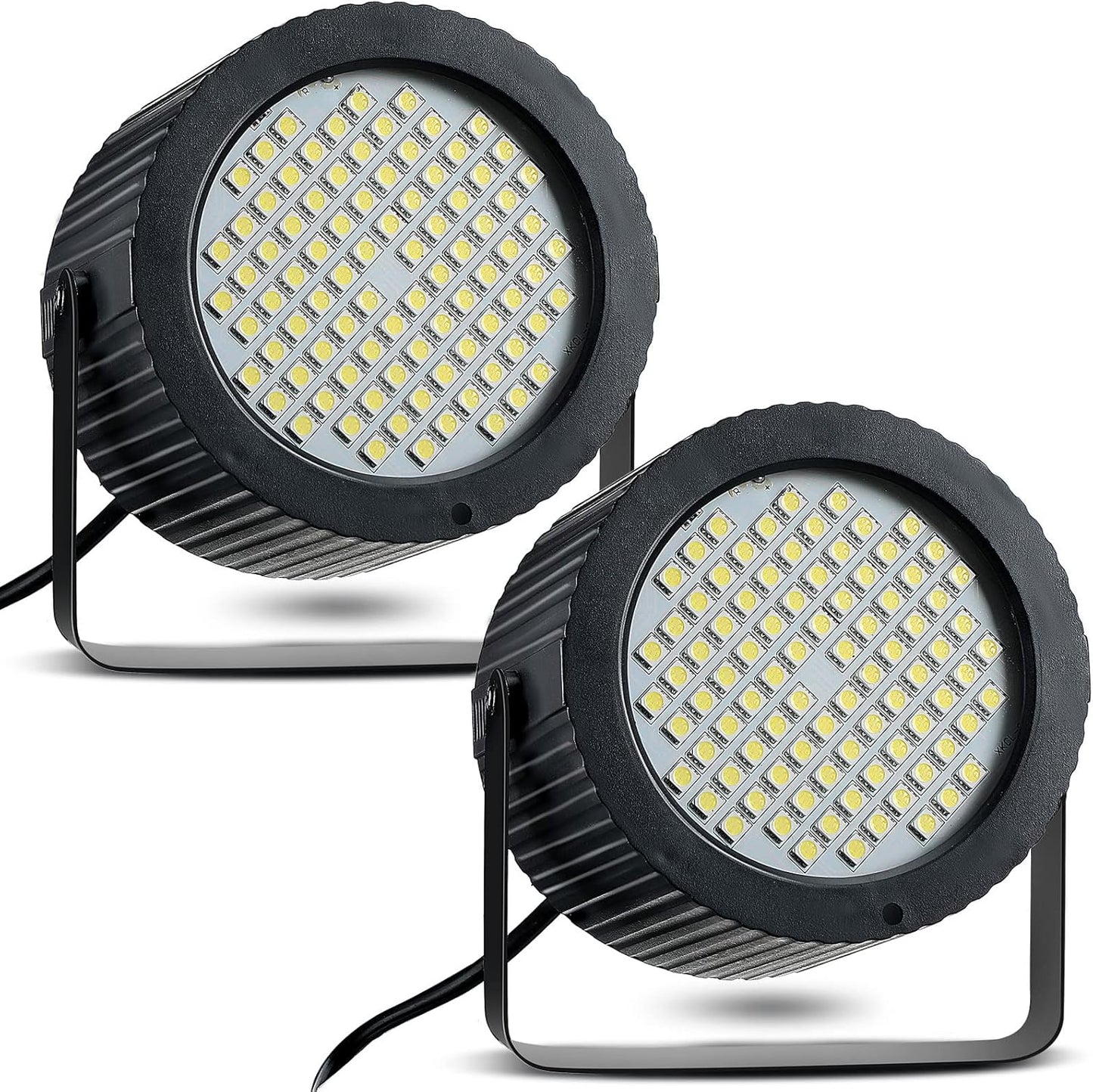2 Pcs Bright White Strobe Light 88 LEDs Flash Party Lighting Speed and Sound Modes Flashing Lights Stage Lights for Christmas Easter Birthday Party Room Dance DJ Bar Karaoke Show Wedding