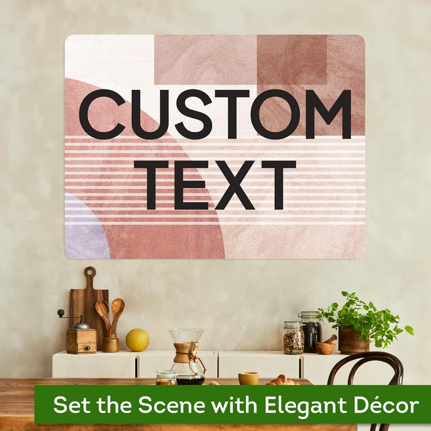 Custom Sign, Custom Street Sign, 11 Font Colors, 13 Font Styles, 4 Hole Options, 22 Sizes, 36x48 Inches, Rust Free DiBound, Fade Resistant, Made in USA by My Sign Center (Mid-Century Modern 1)