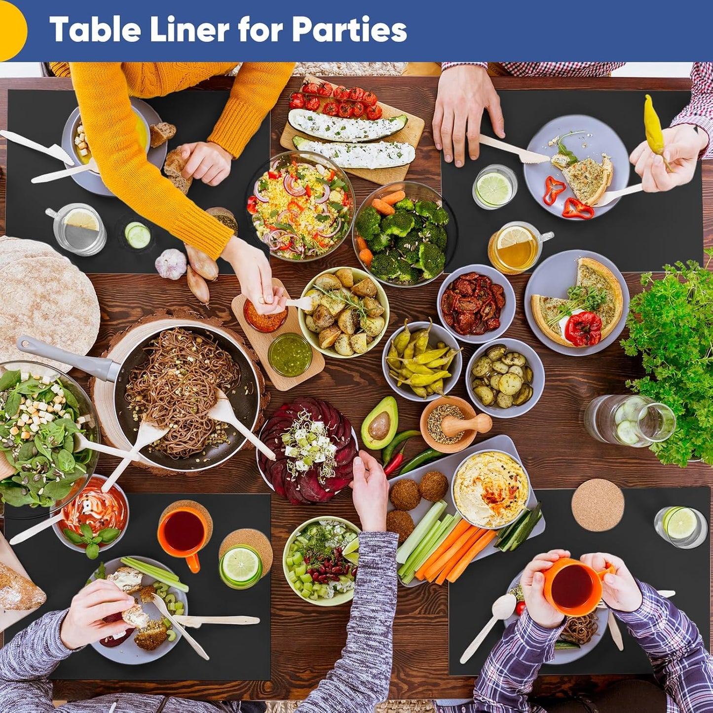 Vanhench Black Art & Construction Paper 17.6"×670", Black Kraft Paper Roll for Gifts Crafts Bouquet Flower Wrapping, Moving Supplies, Poster Bulletin Board Paper