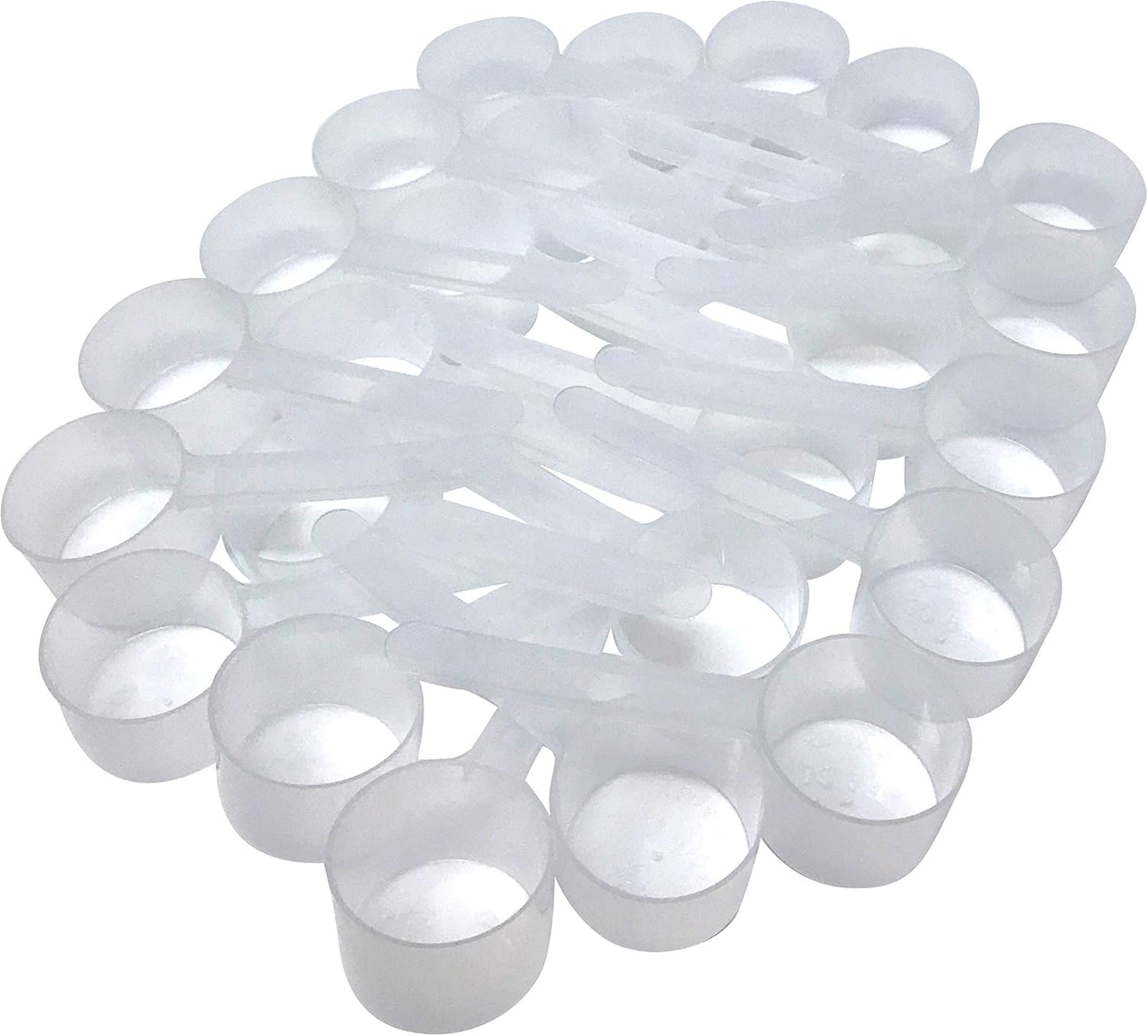 1/4 Cup (4 Tablespoon | 2 Oz. | 60 mL) Long Handle Scoop for Measuring Coffee, Pet Food, Grains, Protein, Spices and Other Dry Goods (Pack of 25)