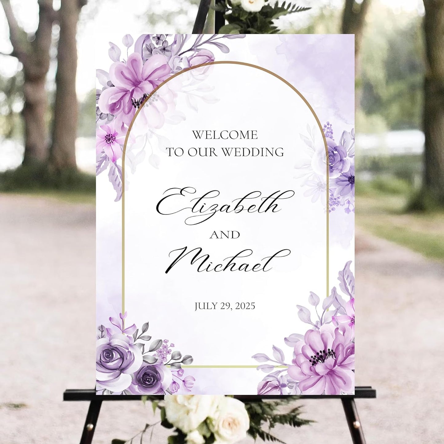 Personalized Wedding Welcome Sign, Welcome Wedding Sign, Welcome To Our Wedding Sign, Wedding Signs For Reception, Custom Wedding Welcome Sign Board, Wedding Signs, Welcome Wedding Outdoor Sign #4