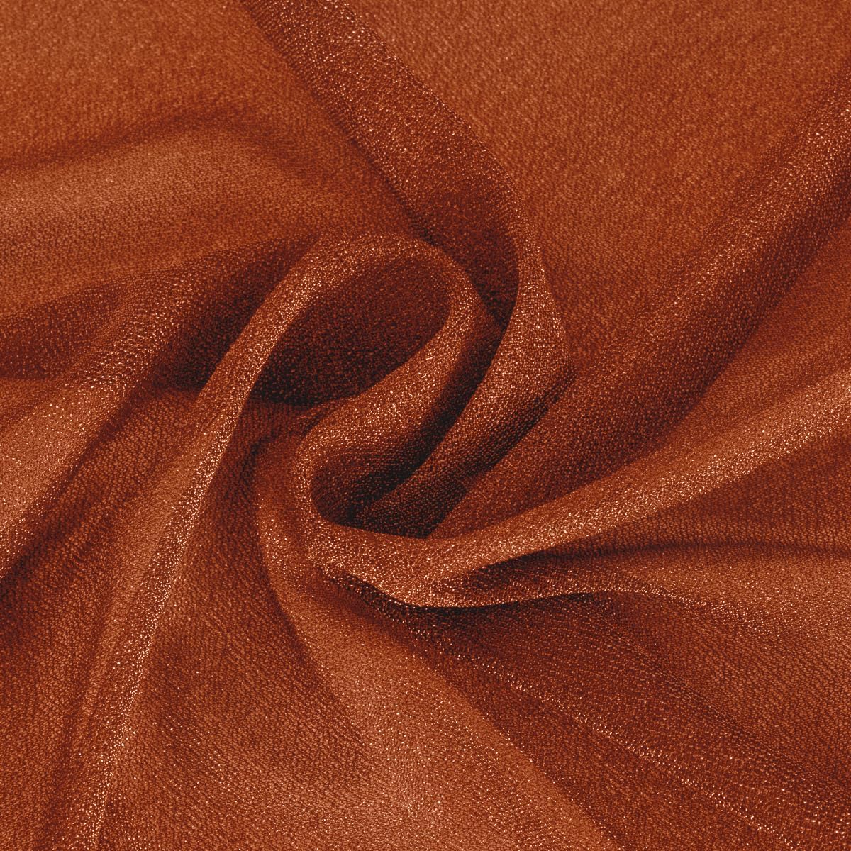 Terracotta Fall Thanksgiving Elegant Arch Draping Fabric 2 Panels Outdoor 29" × 20Ft Sheer Chiffon Curtain Drapes for Wedding Ceremony Birthday Party Garden Brunch 2 Panels