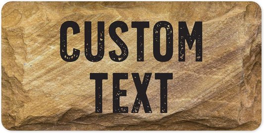 Custom Sign, Custom Street Sign, 11 Font Colors, 13 Font Styles, 4 Hole Options, 22 Sizes, 9x18 Inches, Rust Free DiBound, Fade Resistant, Made in USA by My Sign Center (Stone)