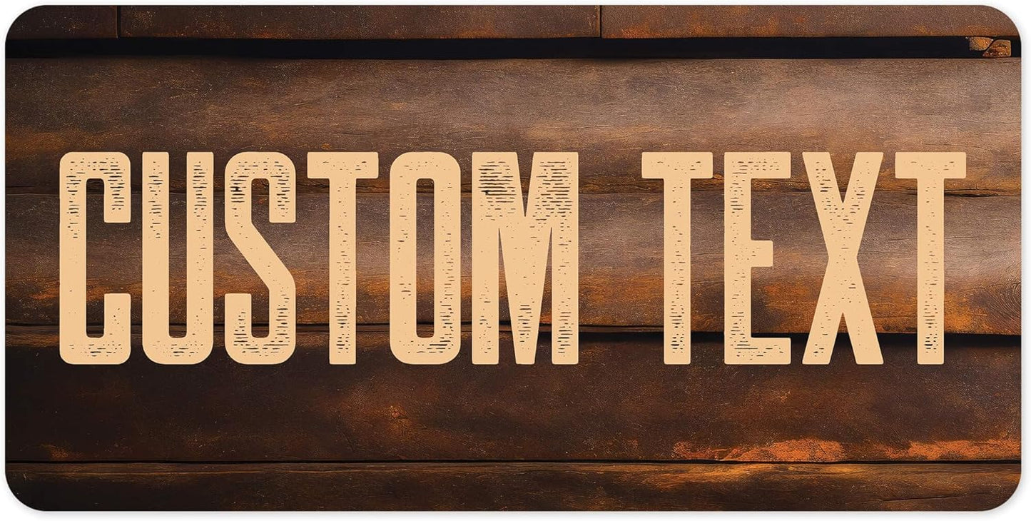 Custom Sign, Custom Street Sign, 11 Font Colors, 13 Font Styles, 4 Hole Options, 22 Sizes, 6x12 Inches, Rust Free DiBound, Fade Resistant, Made in USA by My Sign Center (Vintage Wood)