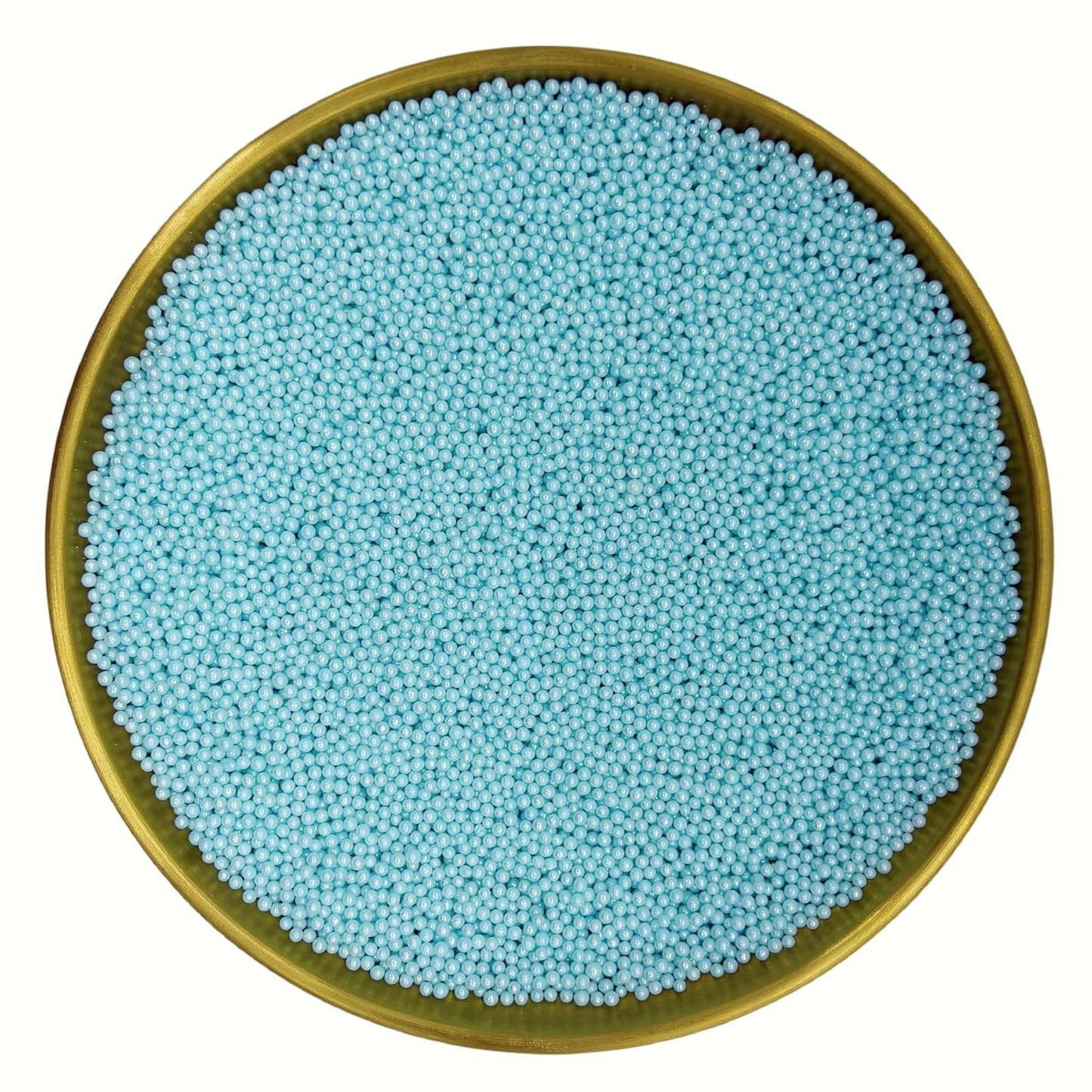 Dynastang 2mm Light Blue Pearls Sprinkles Edible Pearls Cake Decorating Stars Cake Decorations Cupcake Toppers Cookie Decorating Perfect for Cakes, Cupcakes, Desserts Toppings 3OZ