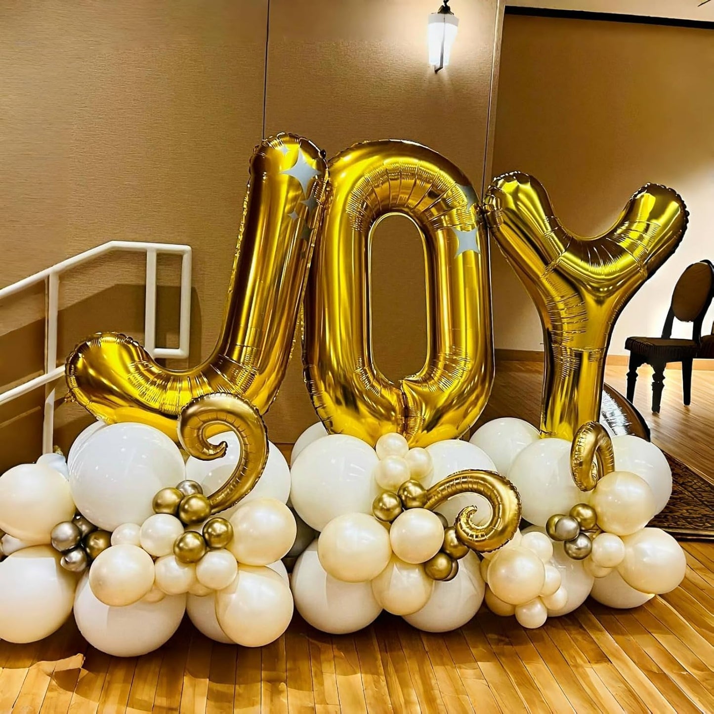 Big Alphabet J Foil Letter Balloons 40 Inch Self Inflating Name Balloon Decor for Women's Birthday & Anniversary