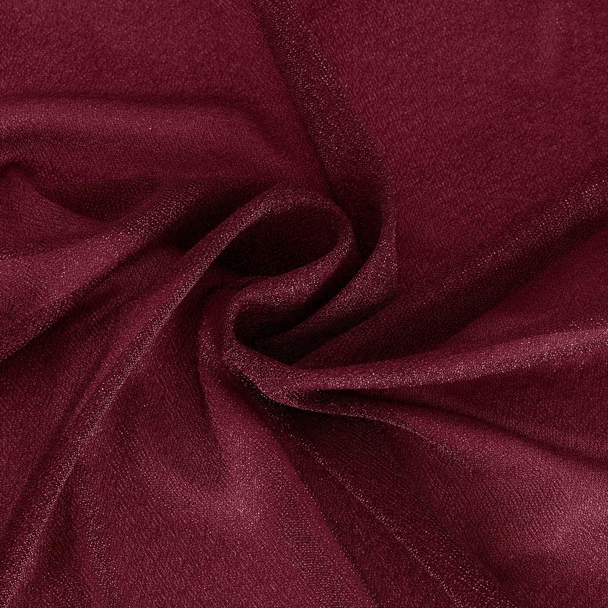 Burgundy Wedding Arch Draping Fabric 2 Panels 29" x 20 FT Red Drapes for Backdrop Sheer Curtains Wedding Drapes for Romantic Bridal Baby Shower Ceremony Birthday Party Fall Outdoor Events