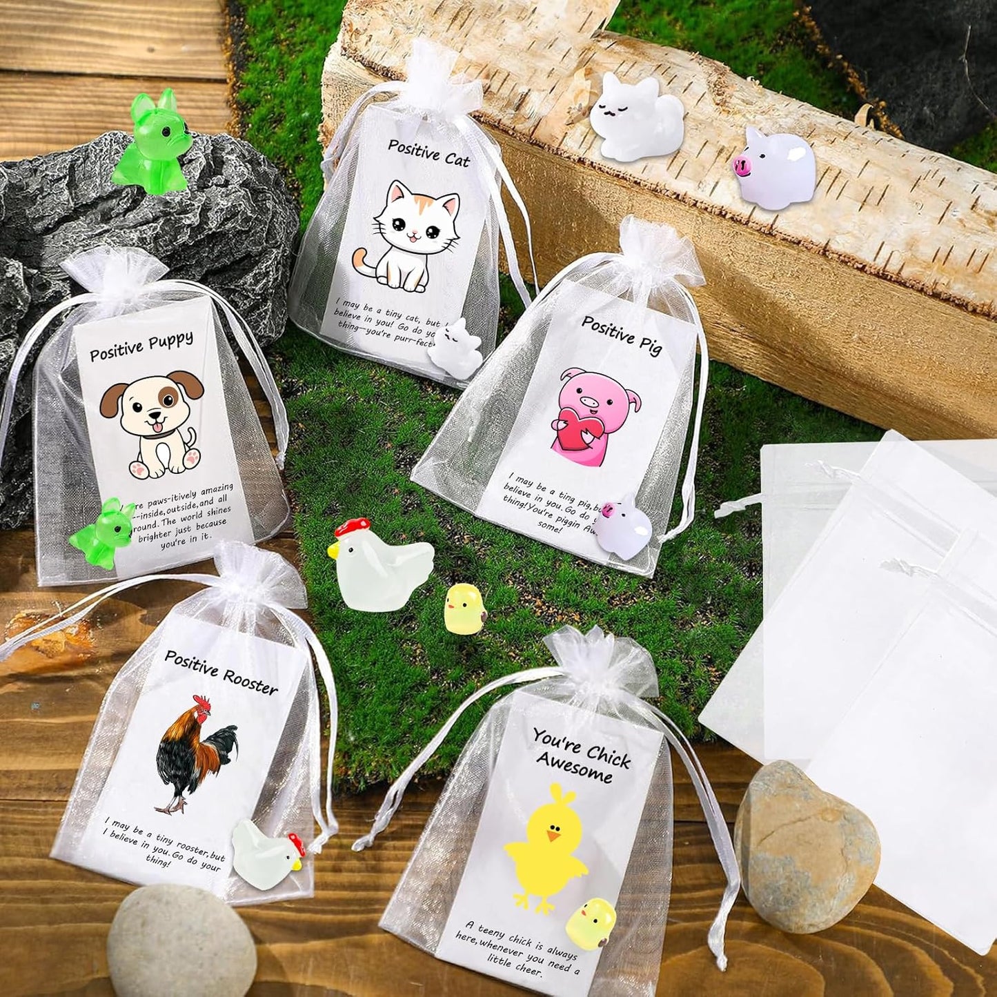 50 Set Employee Appreciation Gifts Bulk for Thank You Staff Back to School Student Teacher Coworker Nurse Pocket Gift End of Year Student Gifts Animal Pun Inspirational Note Cards Office Favors