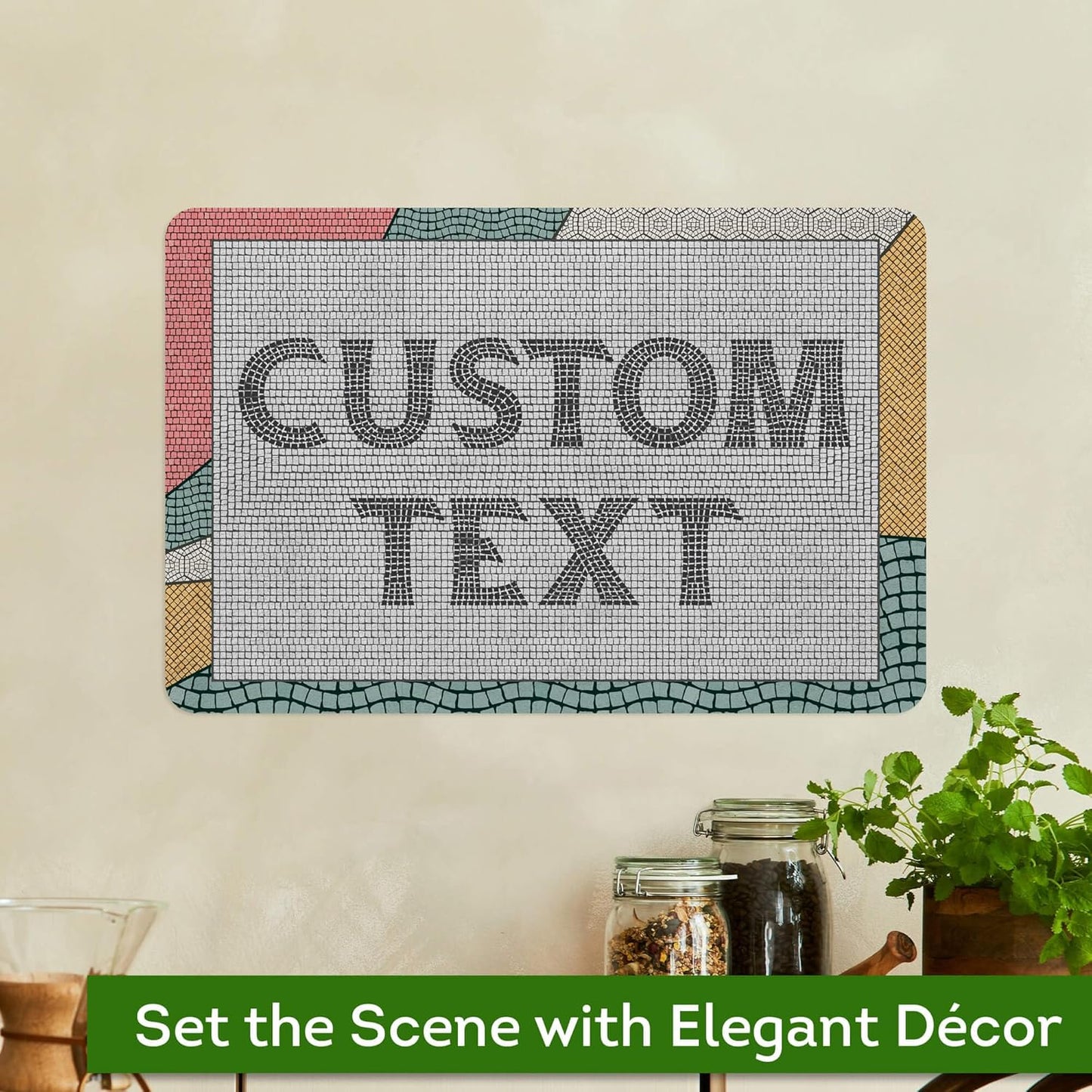 Custom Sign, Custom Street Sign, 11 Font Colors, 13 Font Styles, 4 Hole Options, 22 Sizes, 12x18 Inches, Rust Free DiBound, Fade Resistant, Made in USA by My Sign Center (Fauxsaic 2)