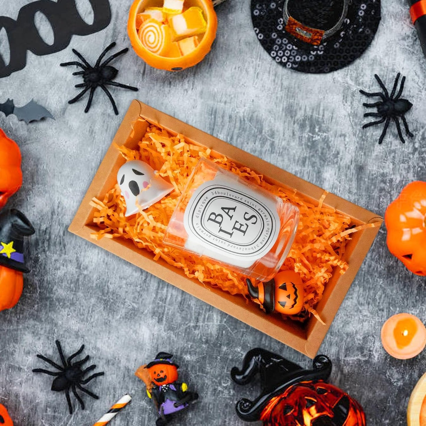 Zankubom 1 LB Orange Crinkle Cut Paper Shred Filler Great for Gift Wrapping, Basket Fillers, Birthday, Gift Wrapping, Anniversary, Halloween Thanksgiving Christmas Party Decor Filling Supplies