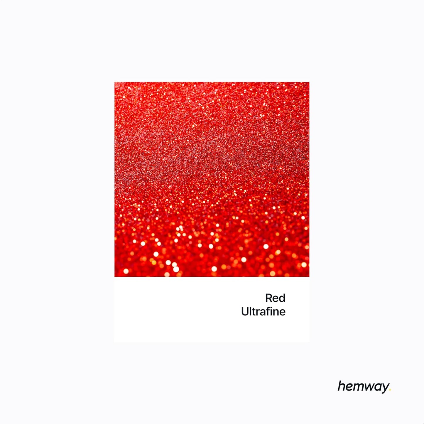 Hemway Eco Friendly Biodegradable Glitter 100g / 3.5oz Bio Cosmetic Safe Sparkle Vegan for Face, Eyeshadow, Body, Hair, Nail and Festival Makeup, Craft - 1/128" 0.008" 0.2mm - Red