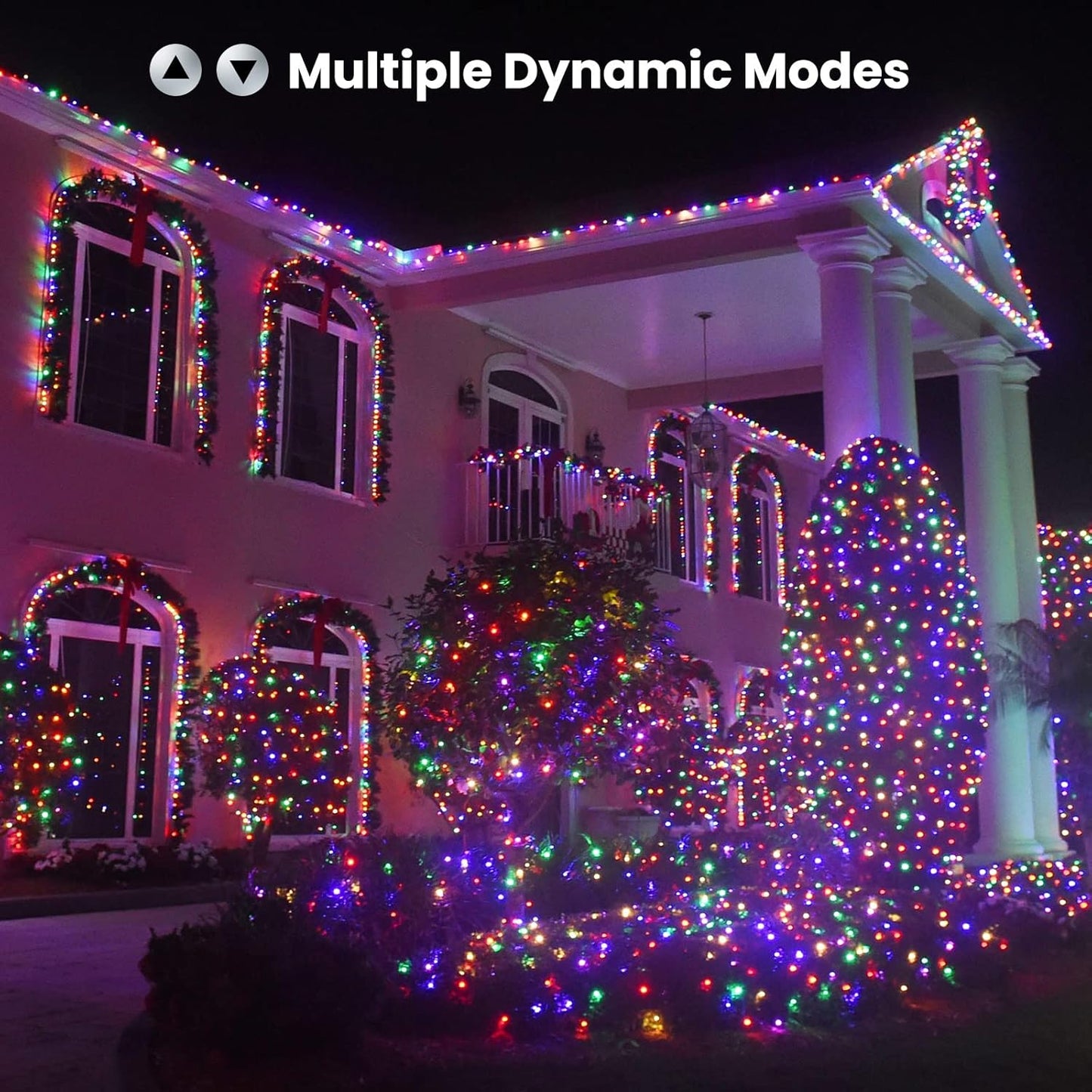 BrizLabs RGB Christmas Lights, 33ft 100 LED Color Changing Orange Purple Halloween String Lights with Remote, Dimmable Mini Light String for Indoor Outdoor Halloween Xmas Mardi Gras Year-Round Decor