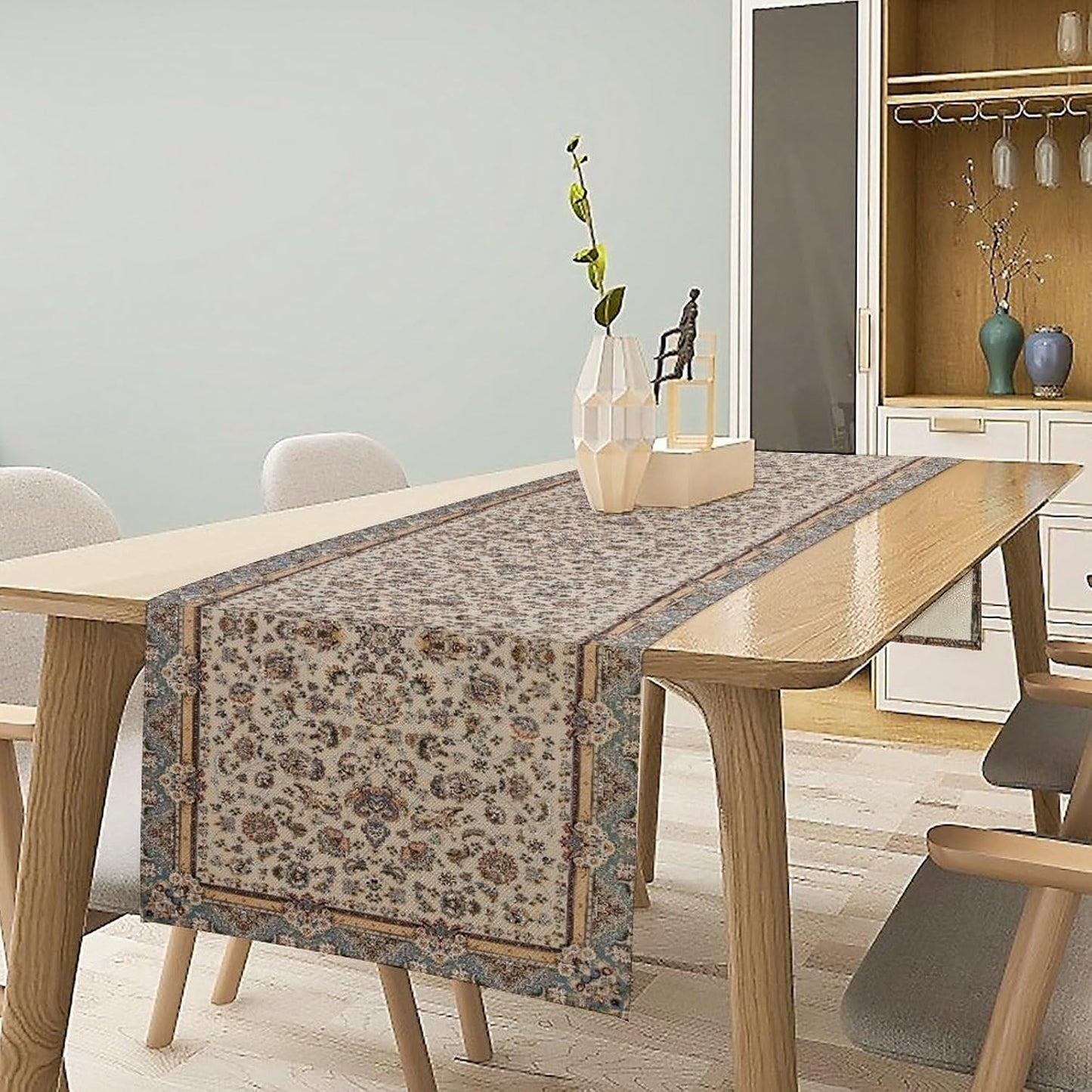 Farmhouse Vintage Flower Table Runner Morris Floral Farmhouse Rustic Coffee Kitchen Home Dining Party Table Decor 13x90in