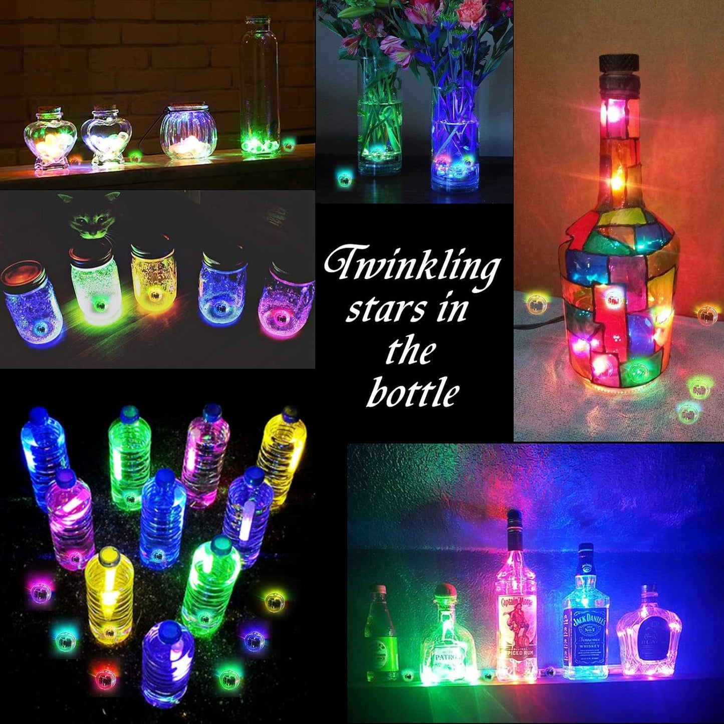 50pcs Multicolor LED Balloon Lights, Rainbow-Colored Round LED Flash Mini Ball Lights for Paper Lanterns, Balloons, Indoor/Outdoor Party, Event, Wedding, Halloween, Christmas Decorations