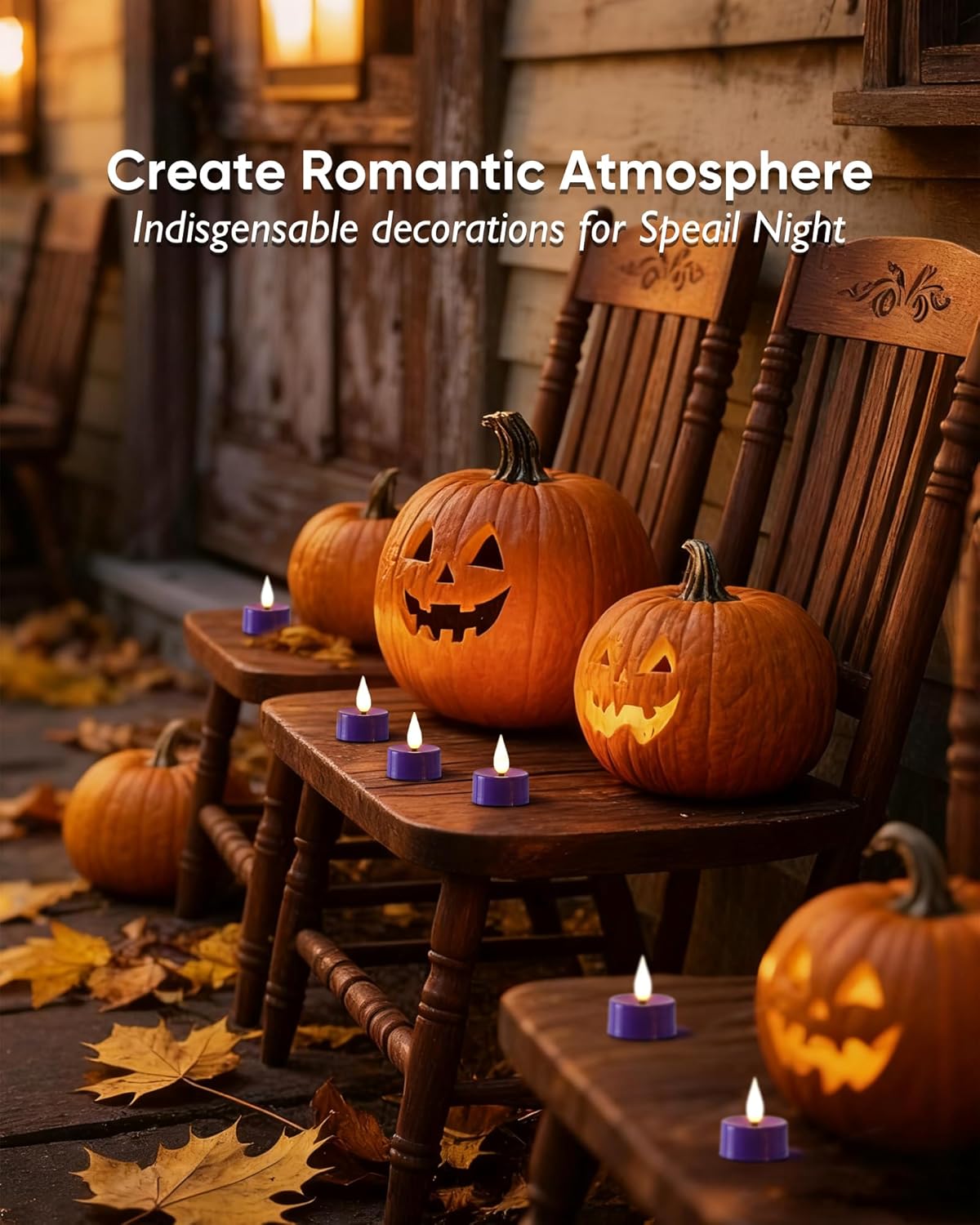 Amagic Flameless Purple Timer Remote Tealights Candles, 3D Black Wick Flickering Tea Light, 400+Hour Colored Votive Candles Battery Operated, Set of 12 for Party, Wedding Table, Halloween, Mardi Gras