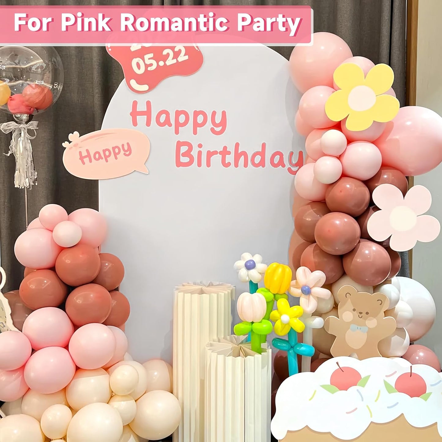 Hemmotop 6.6 ft White Arch Backdrop Cover (No Arch Stand), Spandex Arch Covers Stretchy Backdrop for Party, Wedding, Birthday, Baby Shower, Non-See Through, Reusable for Balloon Arches