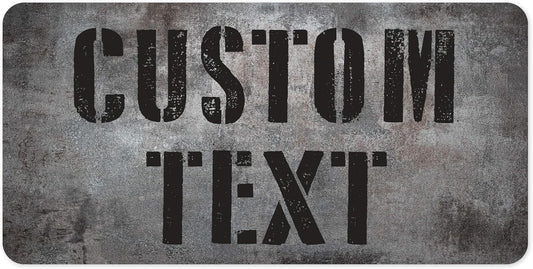 Custom Sign, Custom Street Sign, 11 Font Colors, 13 Font Styles, 4 Hole Options, 22 Sizes, 9x18 Inches, Rust Free DiBound, Fade Resistant, Made in USA by My Sign Center (Grunge Metal)
