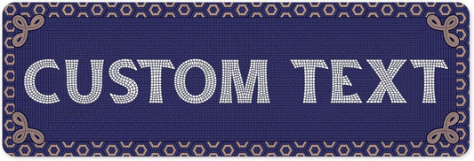 Custom Sign, Custom Street Sign, 11 Font Colors, 13 Font Styles, 4 Hole Options, 22 Sizes, 6x18 Inches, Rust Free DiBound, Fade Resistant, Made in USA by My Sign Center (Fauxsaic 1)