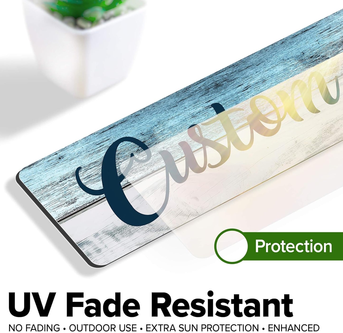 Custom Sign, Custom Street Sign, Ideal Chritmas Gift, 11 Font Colors, 13 Font Styles, 4 Hole Options, 22 Sizes, 3x12 Inches, Rust Free DiBound, Fade Resistant, Made in USA by My Sign Center (Coastal)