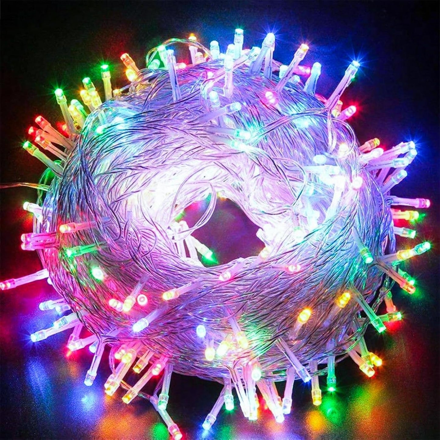 Pastel Plug in Easter String Lights, 33ft 100 LED Clear Wire Decorative Multicolored Christmas Birthday Wedding Party Lighting Up for Window Bedroom Tree Hanging Decorations (Multi Color)
