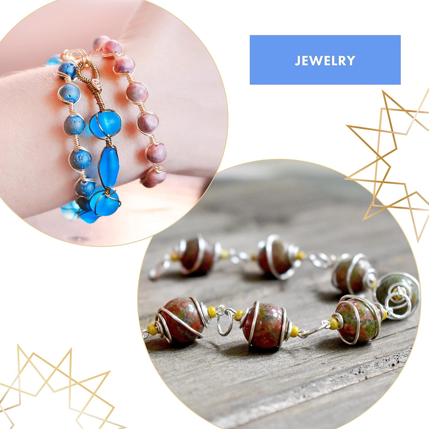 Beadalon ColourCraft Wire, 28 Gauge, Gold Color Silver Plated, 40 yd Spool