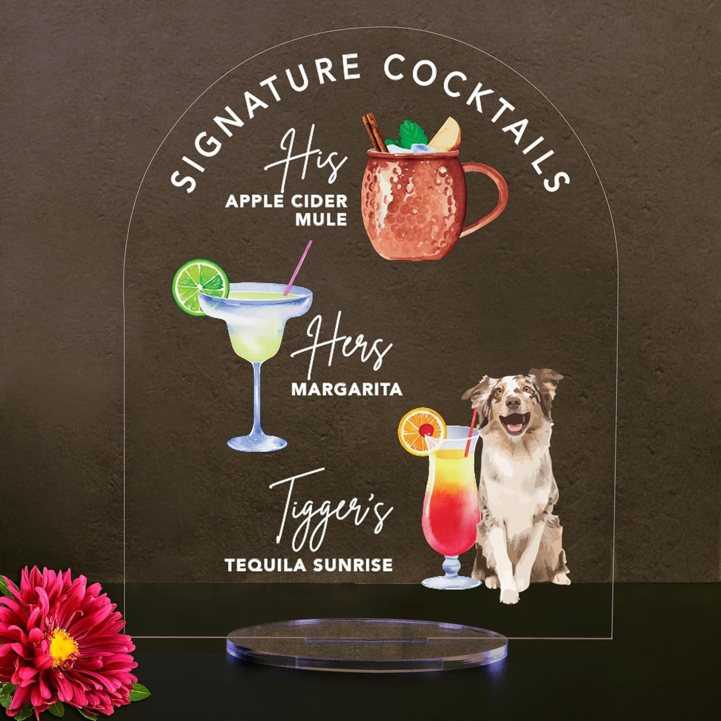 Pet Signature Drink Wedding Signs