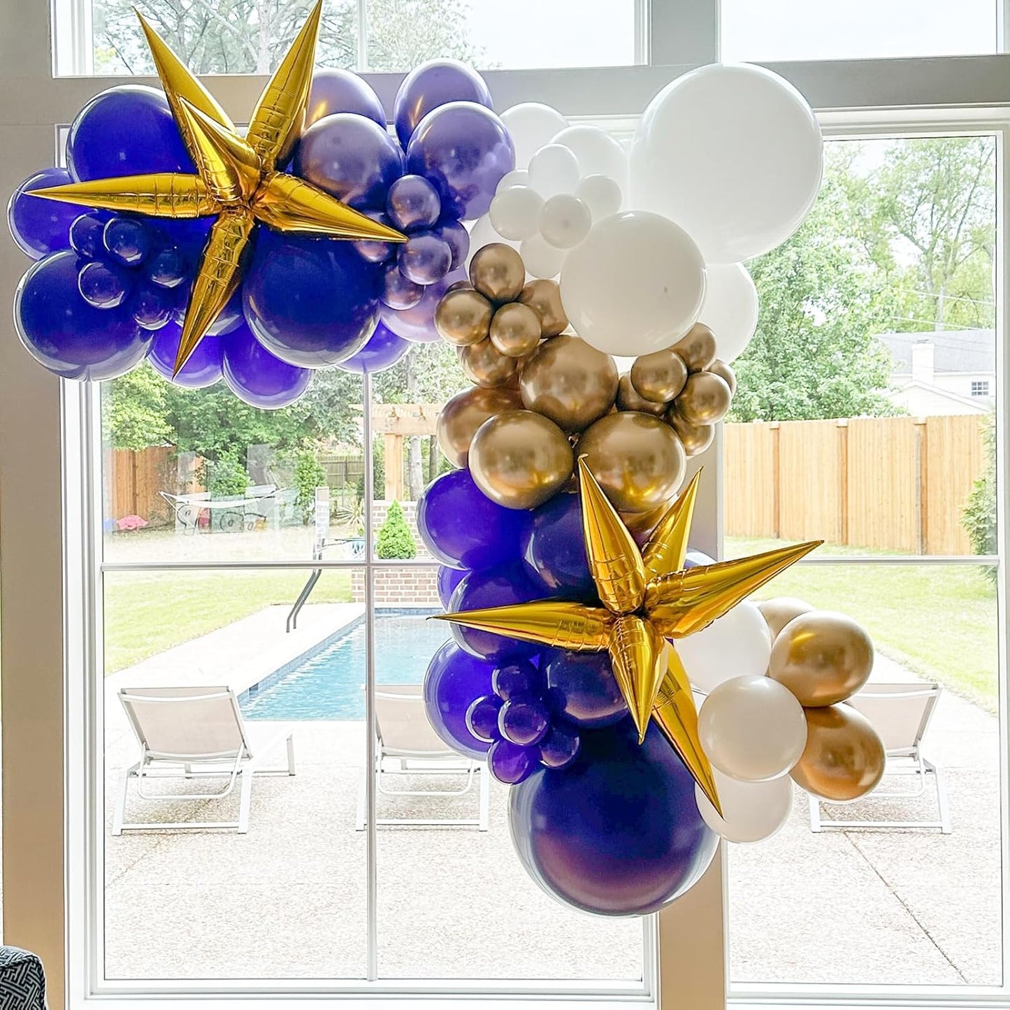 90pack Navy Blue Balloons Different Size 18/12/10/5 Inch Dark Blue Balloon Garland Arch Kit for Graduation, Wedding, Birthday, Baby Shower, Gender Reveal, Anniversary Party Decorations