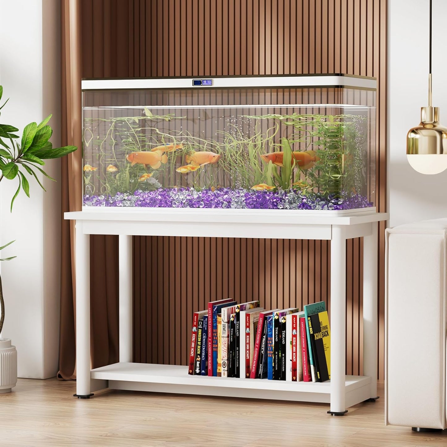 Acrylic Diamond Fake Gems Vase Filler, Babenest 240pcs 3/4 Inch Faux Diamonds Crystals Jewels for Table Scatters Wedding Party Event Arts & Crafts Birthday Decoration (240, Purple/Clear)