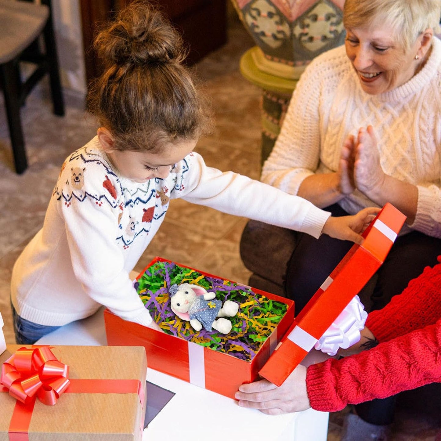 Zankubom 1 LB Mardi Gras Crinkle Cut Paper Shred Filler Great for Gift Wrapping, Basket Fillers, Birthday, Gift Wrapping, Mardi Gras, Party Decor Filling Supplies Golden Green Purple