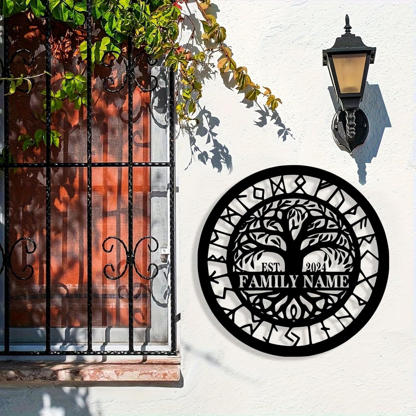 Personalized Tree of Life Metal Sign Wall Art Decor, Custom Wedding Gifts for Couples, Custom Family Name Sign, Christmas Valentine's Day Housewarming Gifts