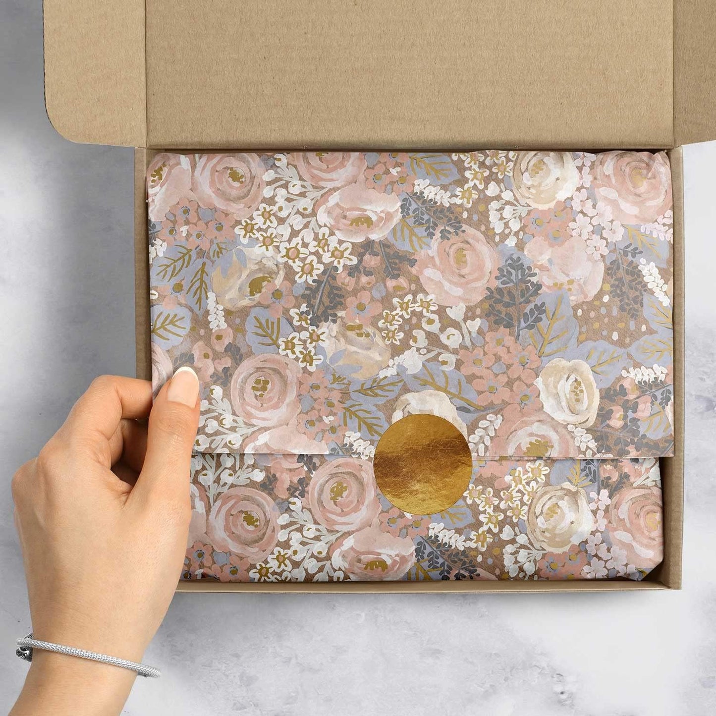 Colors of Rainbow - Bouquet - 12 Sheets, 20 inch X 29 inch - Italian Print Tissue Paper for Decoupage Gift Basket Gift Bag Party Crafts (Bouquet)