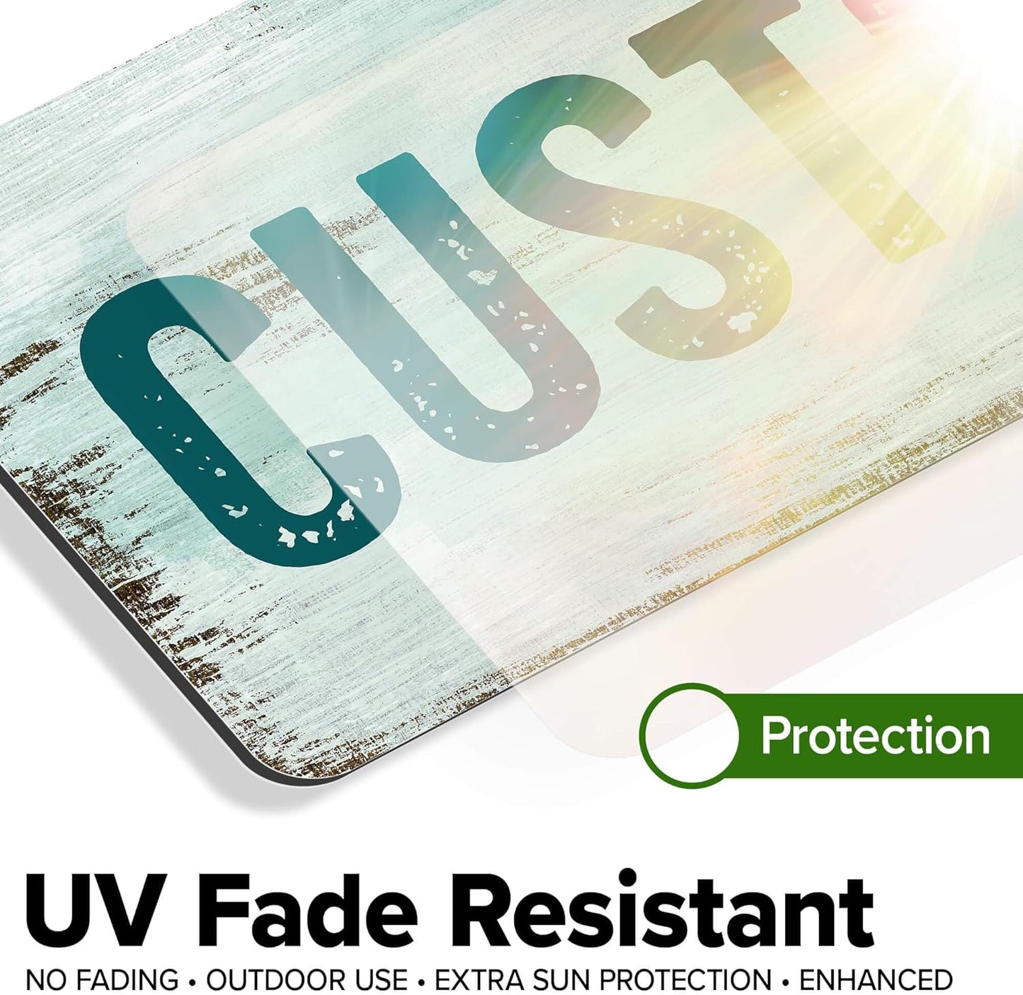 Custom Sign, Custom Street Sign, 11 Font Colors, 13 Font Styles, 4 Hole Options, 22 Sizes, 6x18 Inches, Rust Free DiBound, Fade Resistant, Made in USA by My Sign Center (Shabby Chic)