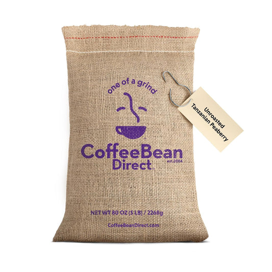 Coffee Bean Direct Unroasted Tanzanian Peaberry, 5 Pound (Pack of 1)