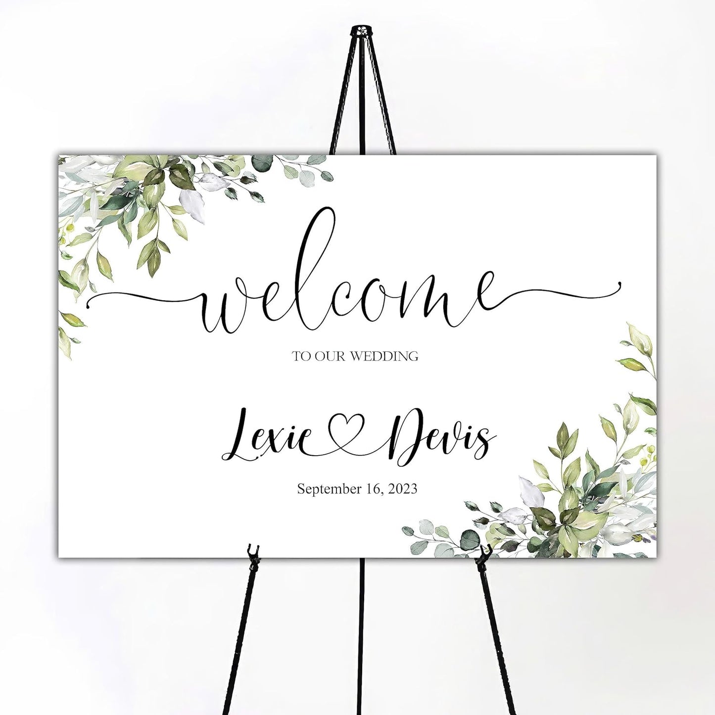 Wedding Welcome Sign, Personalized Custom Wedding Sign, Printed Wedding sign