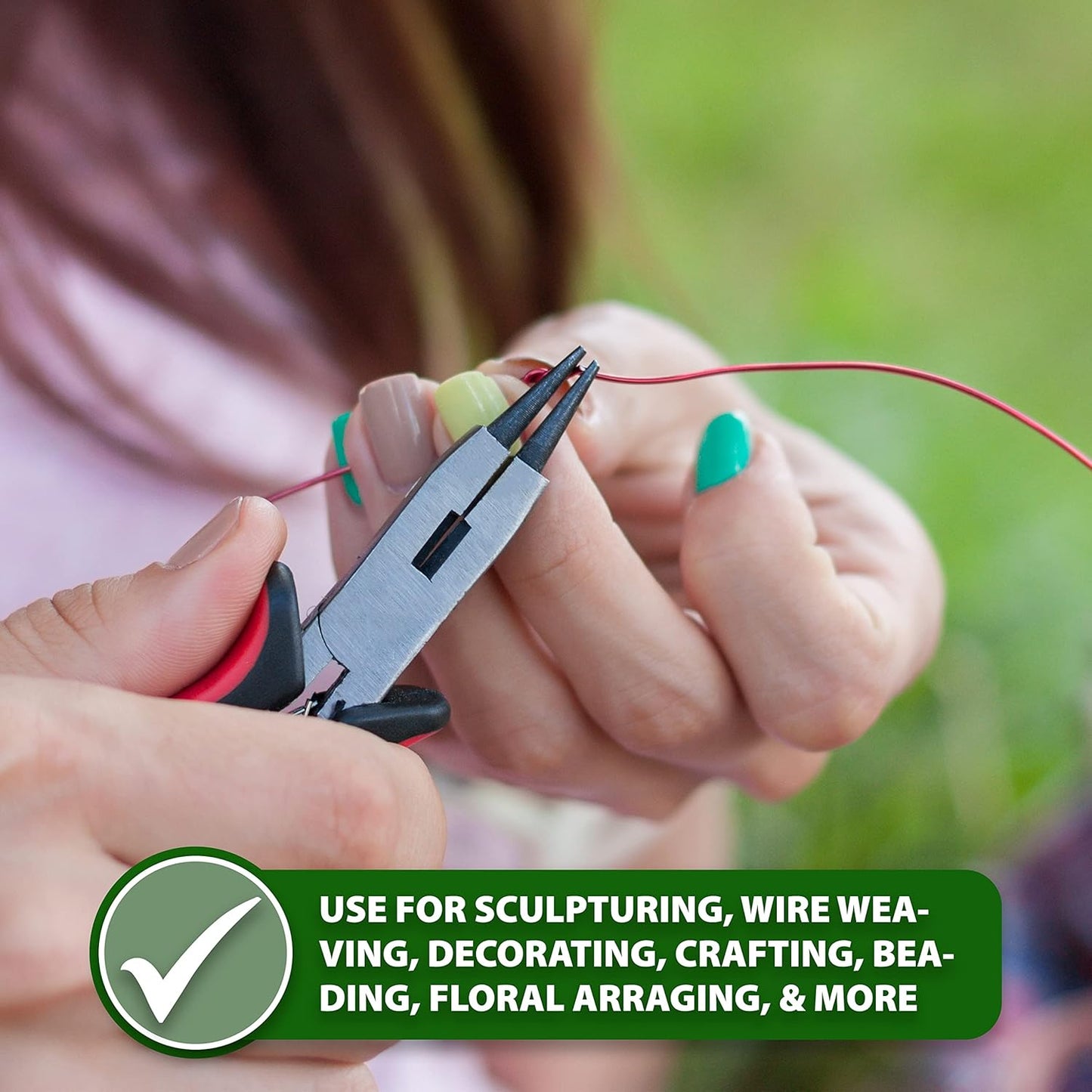 Mandala Crafts 13 Gauge Anodized Aluminum Craft Wire for Jewelry Making - 300 FT Colored Flexible Silver Lavender Purple Pink Ice Blue Turquoise Wire - Bendable for Bonsai Armature Crafting Sculpting