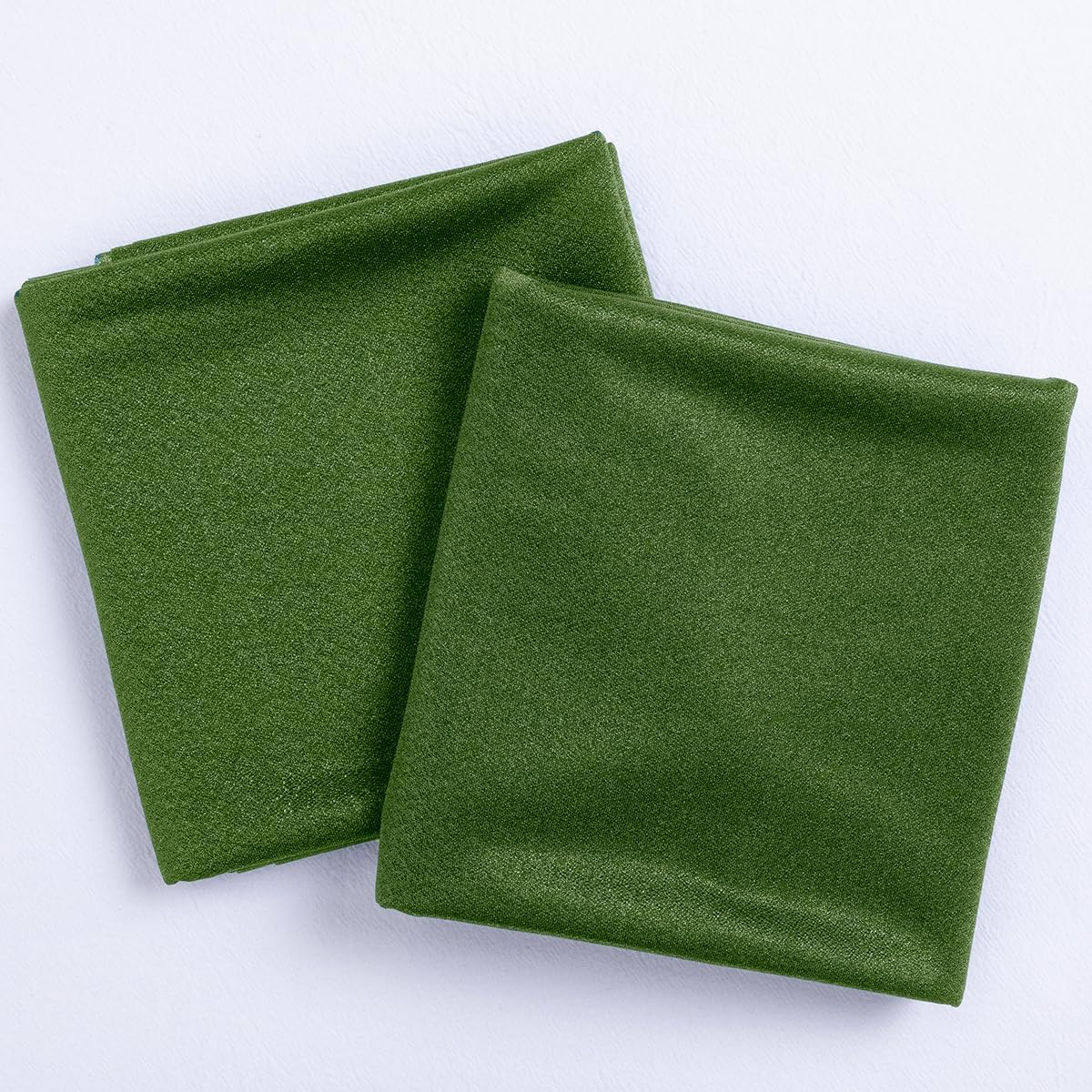 Socomi Olive Green Wedding Arch Draping Fabric 29" x 20Ft 2 Panels Sheer Outdoor Curtain Drapes Extra Long for Bridal Baby Shower Ceremony Birthday Party Decor