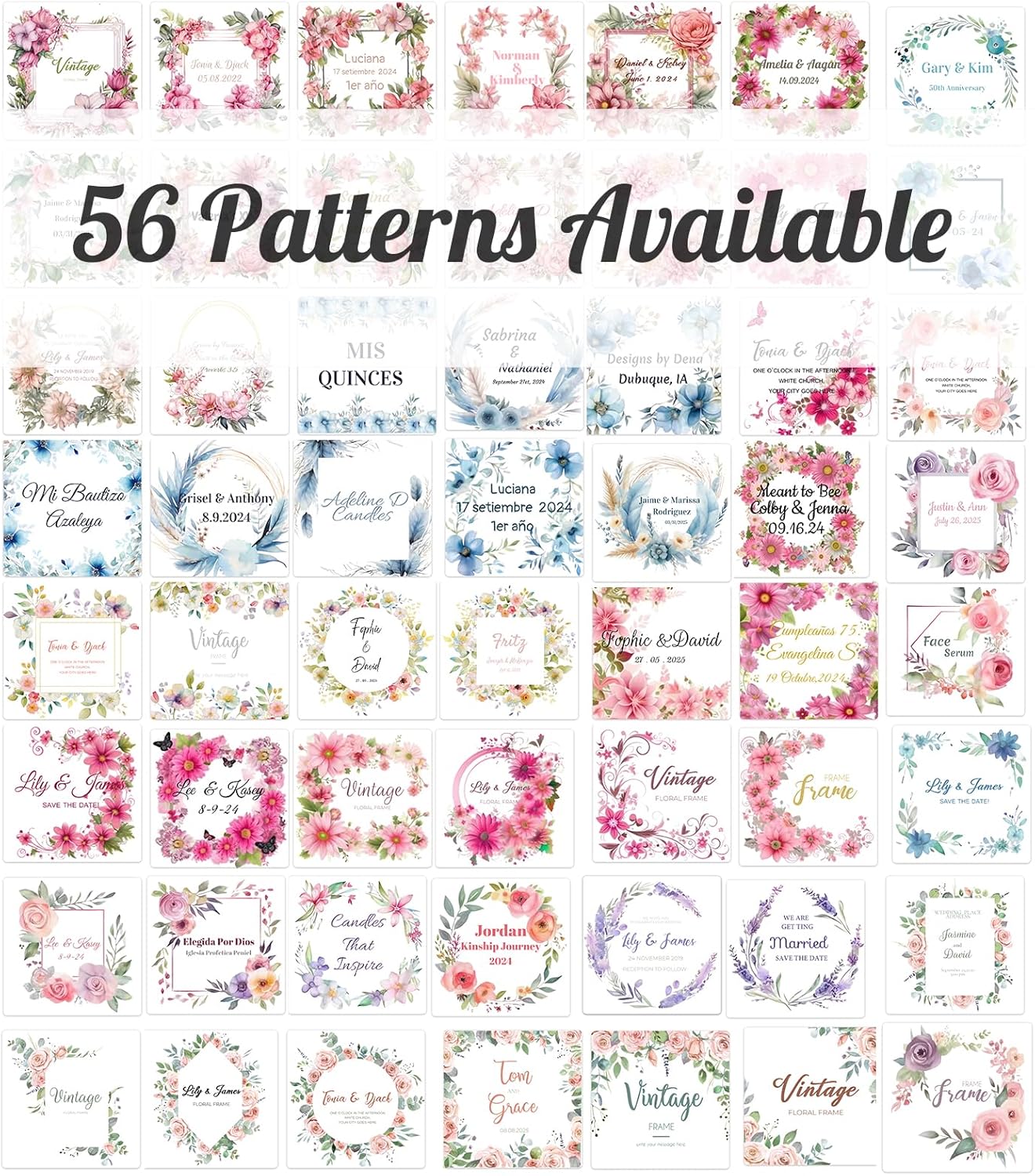 Custom Stickers Personalized Stickers Lables for Businesses Logo and Name,Birthday Party Wedding Favors Labels Custom Thank You Stickers